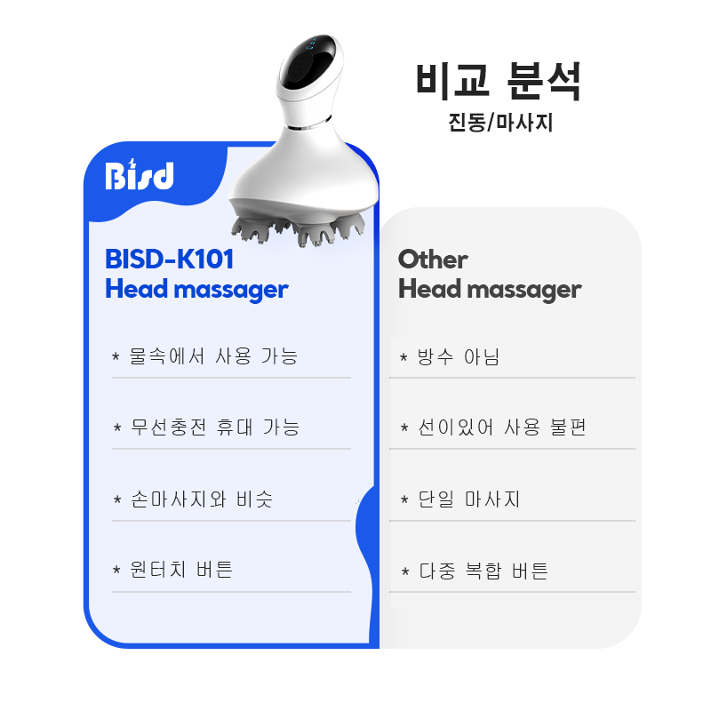 K-101  2 모드 2단 기능 두피 전용 마사지