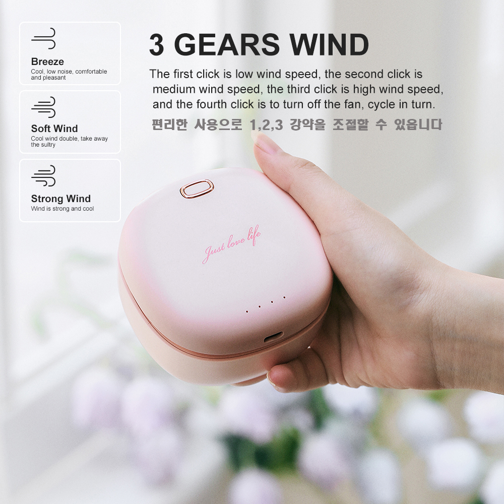 WT-F37 목걸이팬,벨트클립,탁상용 거치대