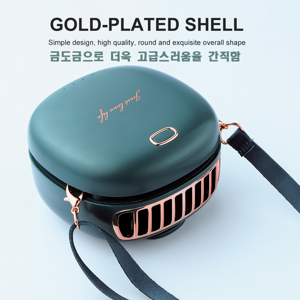 WT-F37 목걸이팬,벨트클립,탁상용 거치대